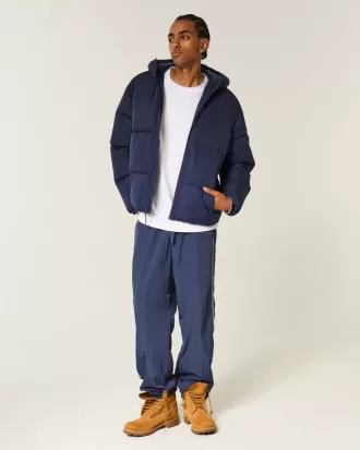Pufferjacke mit Kunstpelzfutter