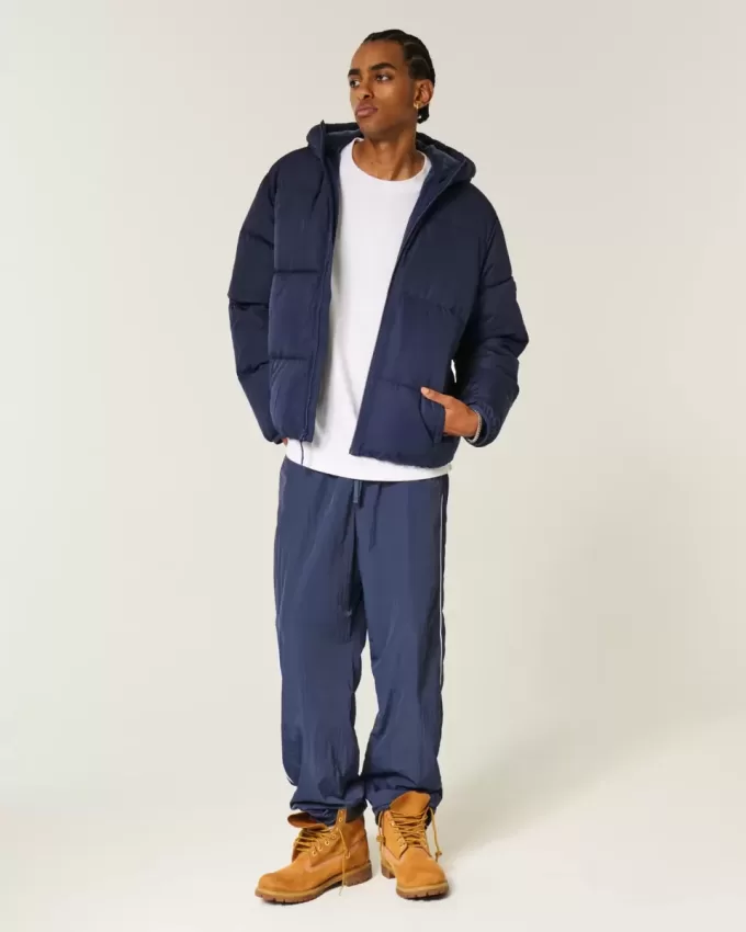 Pufferjacke mit Kunstpelzfutter Pufferjacke mit Kunstpelzfutter