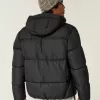 Pufferjacke mit Kunstpelzfutter Pufferjacke mit Kunstpelzfutter