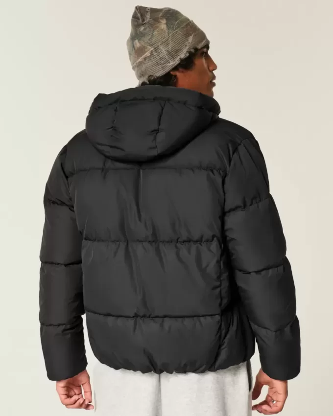 Pufferjacke mit Kunstpelzfutter Pufferjacke mit Kunstpelzfutter