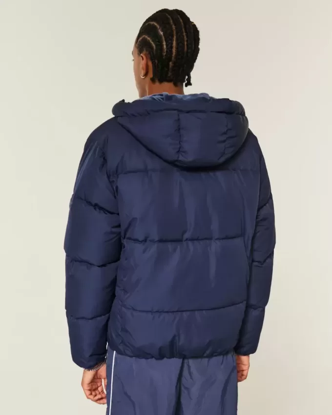 Pufferjacke mit Kunstpelzfutter Pufferjacke mit Kunstpelzfutter