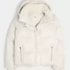 Pufferjacke mit Kunstpelzfutter Pufferjacke mit Kunstpelzfutter