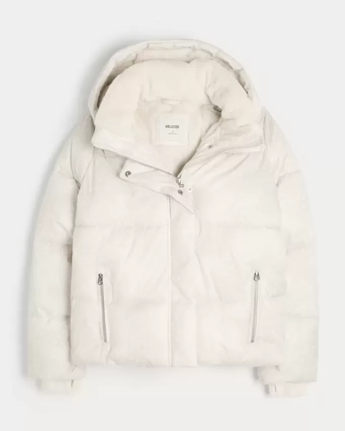 Pufferjacke mit Kunstpelzfutter Pufferjacke mit Kunstpelzfutter