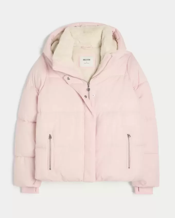 Pufferjacke mit Kunstpelzfutter Pufferjacke mit Kunstpelzfutter