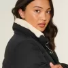 Pufferjacke mit Kunstpelzfutter Pufferjacke mit Kunstpelzfutter
