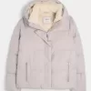 Pufferjacke mit Kunstpelzfutter Pufferjacke mit Kunstpelzfutter