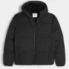 Pufferjacke mit Kunstpelzfutter Pufferjacke mit Kunstpelzfutter