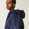 Pufferjacke mit Kunstpelzfutter Pufferjacke mit Kunstpelzfutter