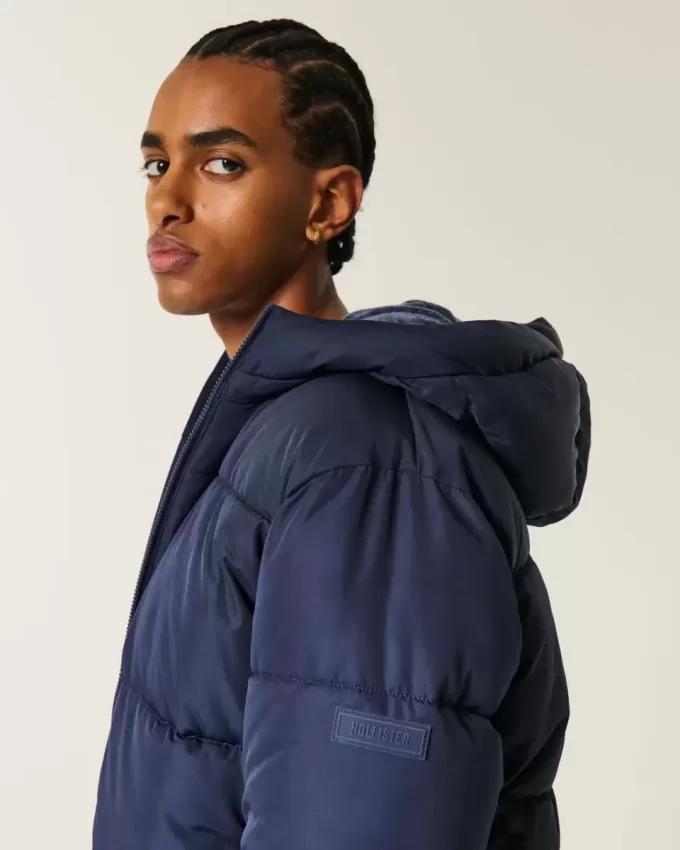 Pufferjacke mit Kunstpelzfutter Pufferjacke mit Kunstpelzfutter