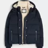 Pufferjacke mit Kunstpelzfutter Pufferjacke mit Kunstpelzfutter
