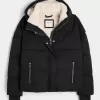 Pufferjacke mit Kunstpelzfutter Pufferjacke mit Kunstpelzfutter