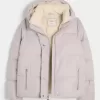 Pufferjacke mit Kunstpelzfutter Pufferjacke mit Kunstpelzfutter