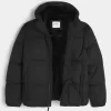 Pufferjacke mit Kunstpelzfutter Pufferjacke mit Kunstpelzfutter