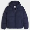 Pufferjacke mit Kunstpelzfutter Pufferjacke mit Kunstpelzfutter