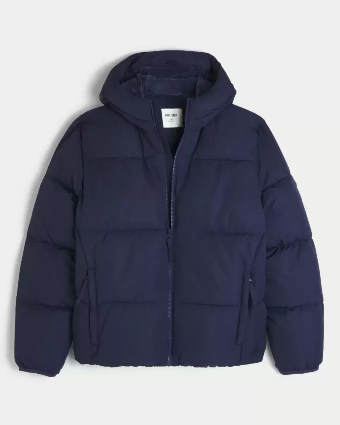 Pufferjacke mit Kunstpelzfutter Pufferjacke mit Kunstpelzfutter