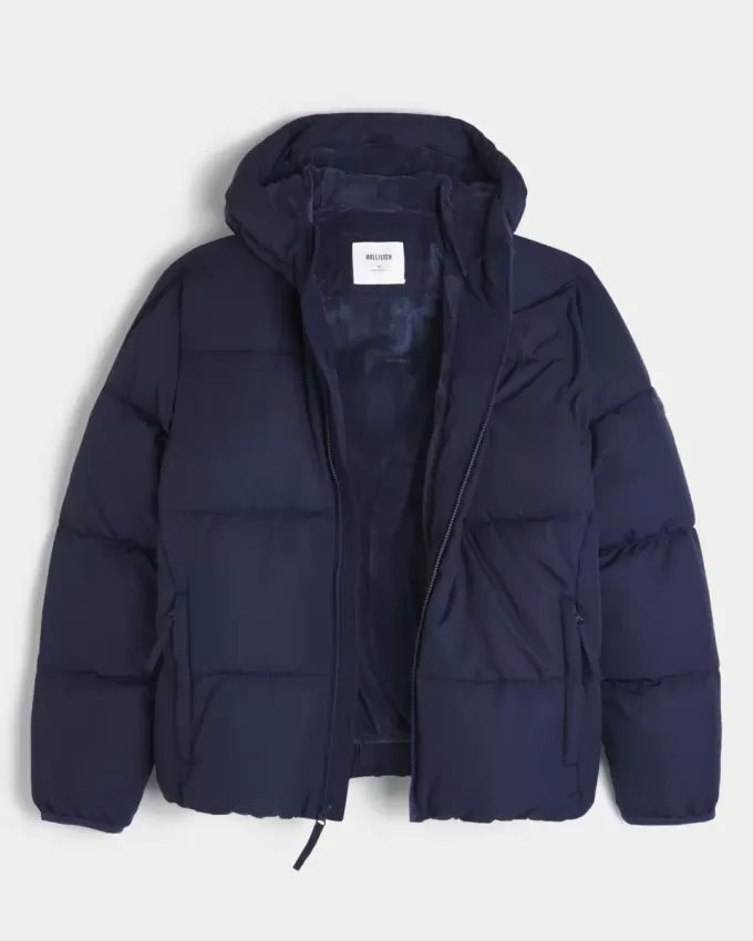 Pufferjacke mit Kunstpelzfutter Pufferjacke mit Kunstpelzfutter