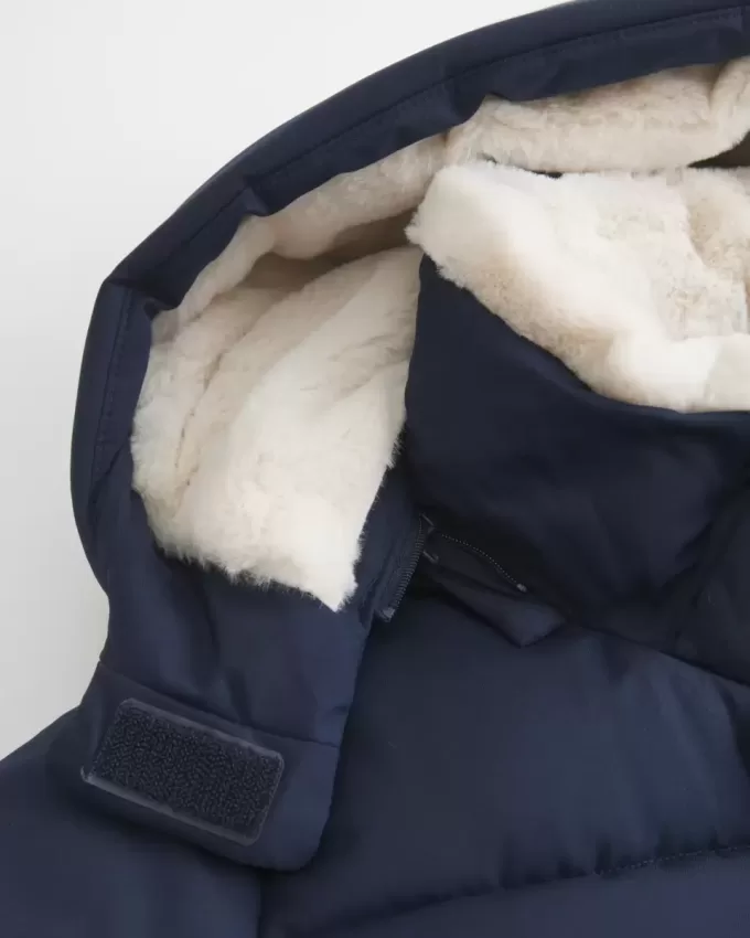 Pufferjacke mit Kunstpelzfutter Pufferjacke mit Kunstpelzfutter