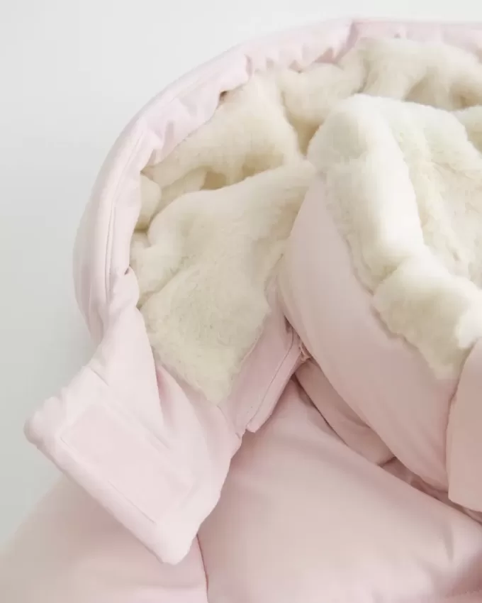 Pufferjacke mit Kunstpelzfutter Pufferjacke mit Kunstpelzfutter