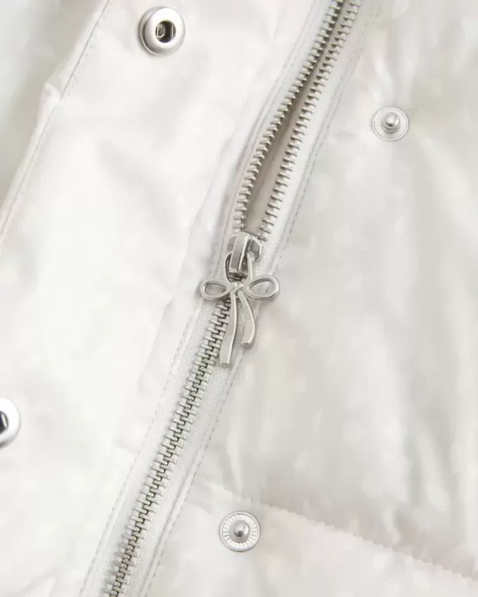 Pufferjacke mit Kunstpelzfutter Pufferjacke mit Kunstpelzfutter