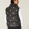 Pufferweste mit Herzmuster Pufferweste mit Herzmuster