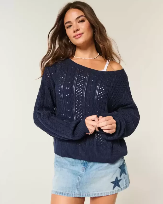 Pullover mit Zopfmuster Pullover mit Zopfmuster