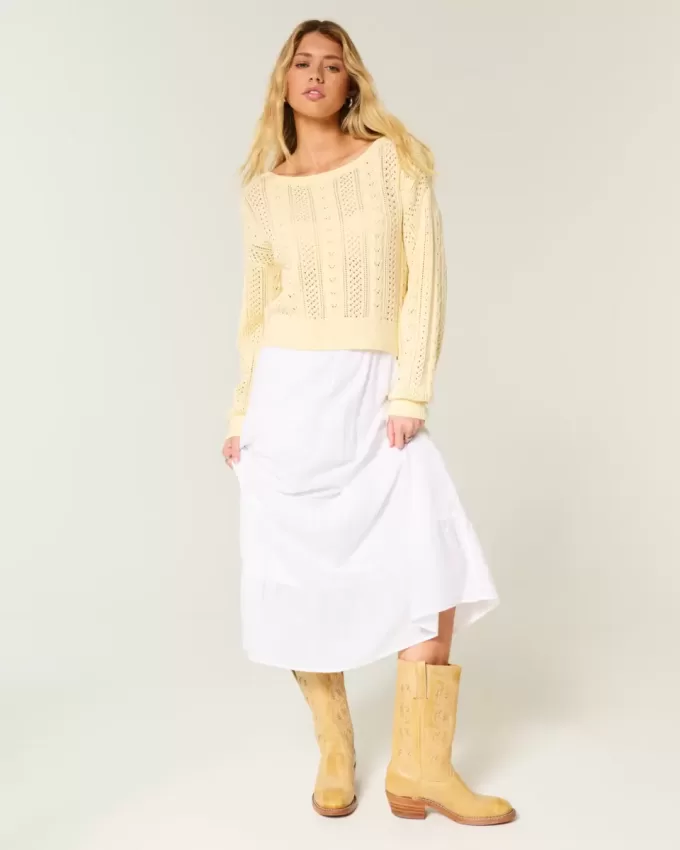 Pullover mit Zopfmuster Pullover mit Zopfmuster
