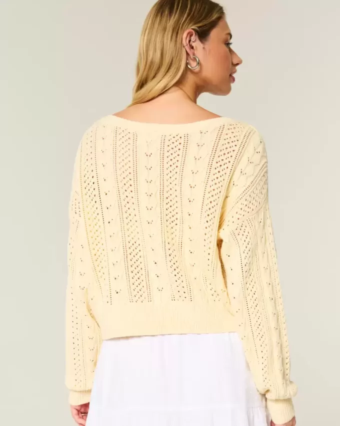 Pullover mit Zopfmuster Pullover mit Zopfmuster