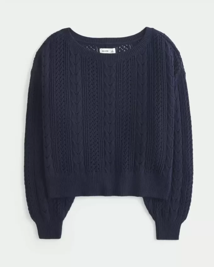Pullover mit Zopfmuster Pullover mit Zopfmuster