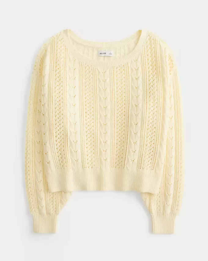Pullover mit Zopfmuster Pullover mit Zopfmuster