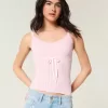 Pullover-Tanktop mit Bindeband vorne
