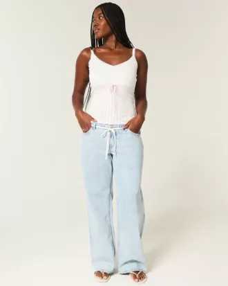 Pullover-Tanktop mit Bindeband vorne