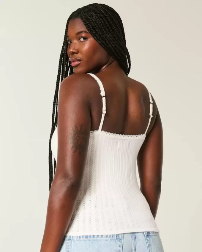Pullover-Tanktop mit Bindeband vorne Pullover-Tanktop mit Bindeband vorne