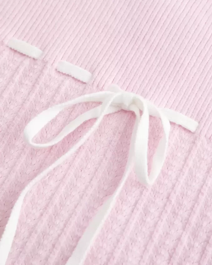 Pullover-Tanktop mit Bindeband vorne
