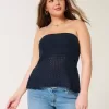 Pullover-Tube-Top im Häkelstil Pullover-Tube-Top im Häkelstil