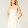 Rückenfreies Crosshatch-Skort-Kleid