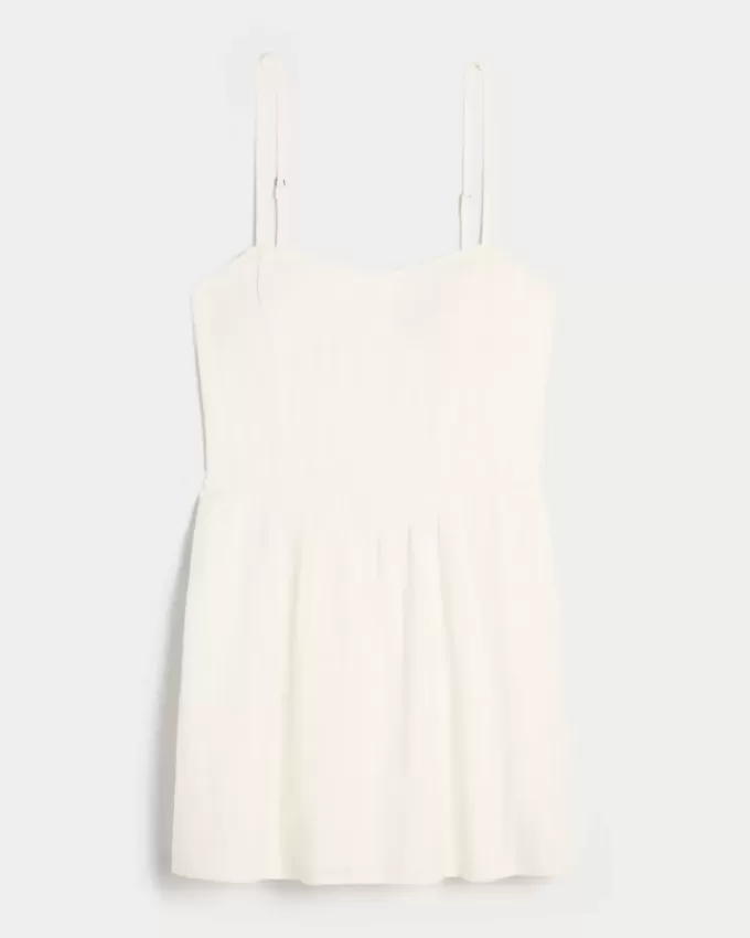 Rückenfreies Crosshatch-Skort-Kleid