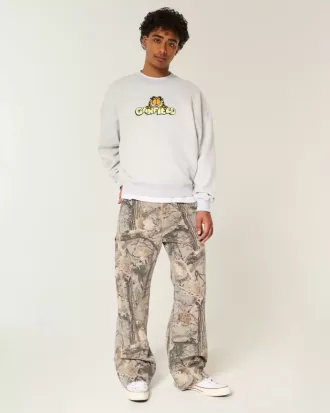 Rundhals-Sweatshirt mit Garfield-Grafik
