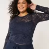 Rundhals-Top mit durchgehender Spitze Rundhals-Top mit durchgehender Spitze