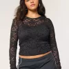Rundhals-Top mit durchgehender Spitze Rundhals-Top mit durchgehender Spitze