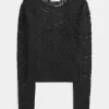 Rundhals-Top mit durchgehender Spitze Rundhals-Top mit durchgehender Spitze
