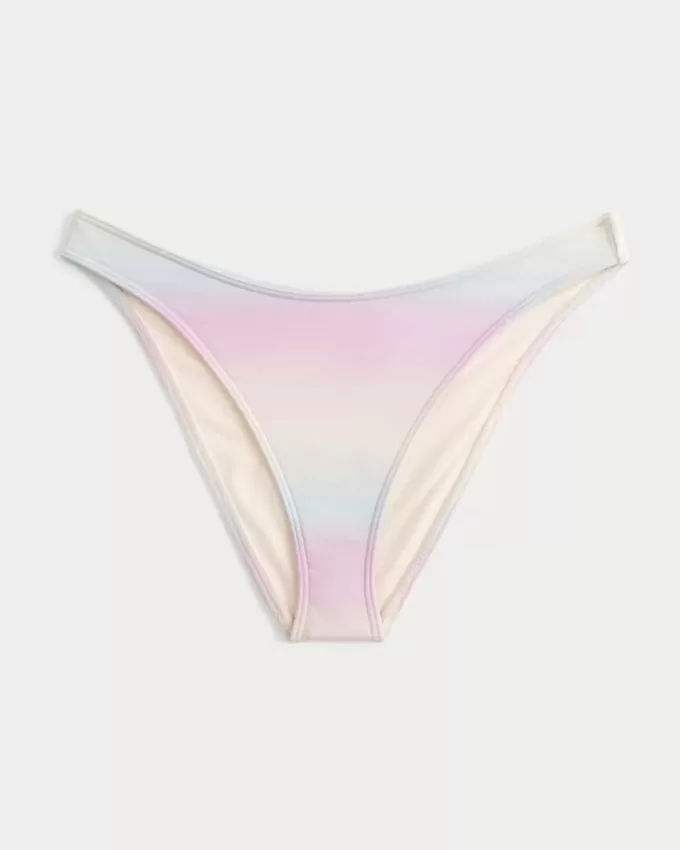 Schimmerndes Cheeky-Bikinihöschen mit hohem Beinausschnitt