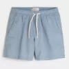 Schlupfshorts aus Leinenmischung bis zur Mitte des Oberschenkels Schlupfshorts aus Leinenmischung bis zur Mitte des Oberschenkels