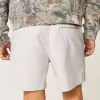 Schlupfshorts aus Leinenmischung bis zur Mitte des Oberschenkels Schlupfshorts aus Leinenmischung bis zur Mitte des Oberschenkels