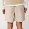 Schlupfshorts aus Leinenmischung bis zur Mitte des Oberschenkels Schlupfshorts aus Leinenmischung bis zur Mitte des Oberschenkels