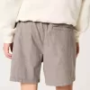 Schlupfshorts aus Leinenmischung bis zur Mitte des Oberschenkels Schlupfshorts aus Leinenmischung bis zur Mitte des Oberschenkels