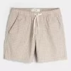 Schlupfshorts aus Leinenmischung bis zur Mitte des Oberschenkels Schlupfshorts aus Leinenmischung bis zur Mitte des Oberschenkels