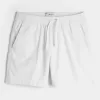 Schlupfshorts aus Leinenmischung bis zur Mitte des Oberschenkels Schlupfshorts aus Leinenmischung bis zur Mitte des Oberschenkels