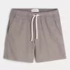 Schlupfshorts aus Leinenmischung bis zur Mitte des Oberschenkels Schlupfshorts aus Leinenmischung bis zur Mitte des Oberschenkels