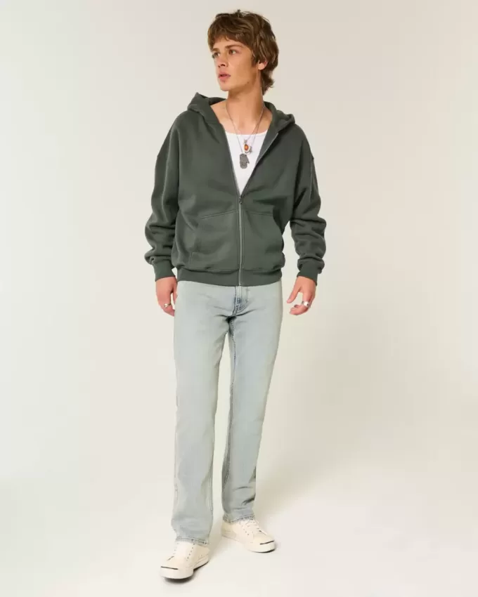 Schmale, gerade Jeans in heller Waschung Schmale, gerade Jeans in heller Waschung