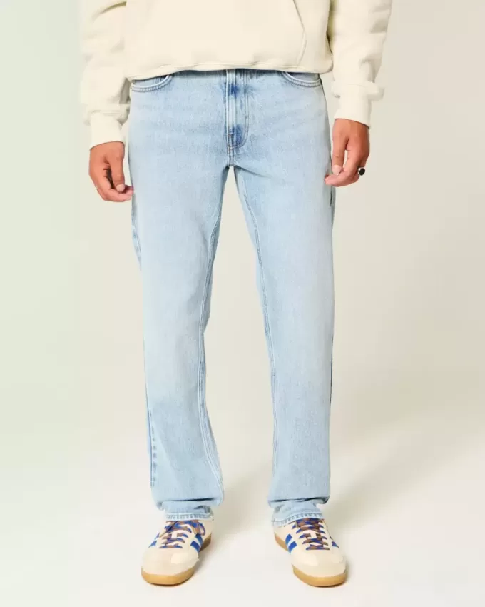 Schmale, gerade Jeans in heller Waschung Schmale, gerade Jeans in heller Waschung